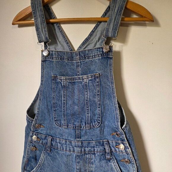 EUC LIKE NEW COTTON ON DENIM SHORTALL / SHORT OVERALL SIZE US 2 / XXS - Picture 7 of 16